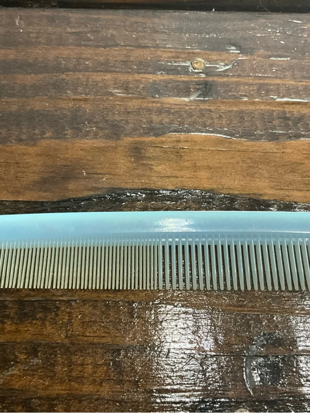 Vintage Light Blue Plastic Comb Nylon by DuPont MCM